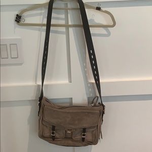 Rag and Bone grey crossbody messenger bag
